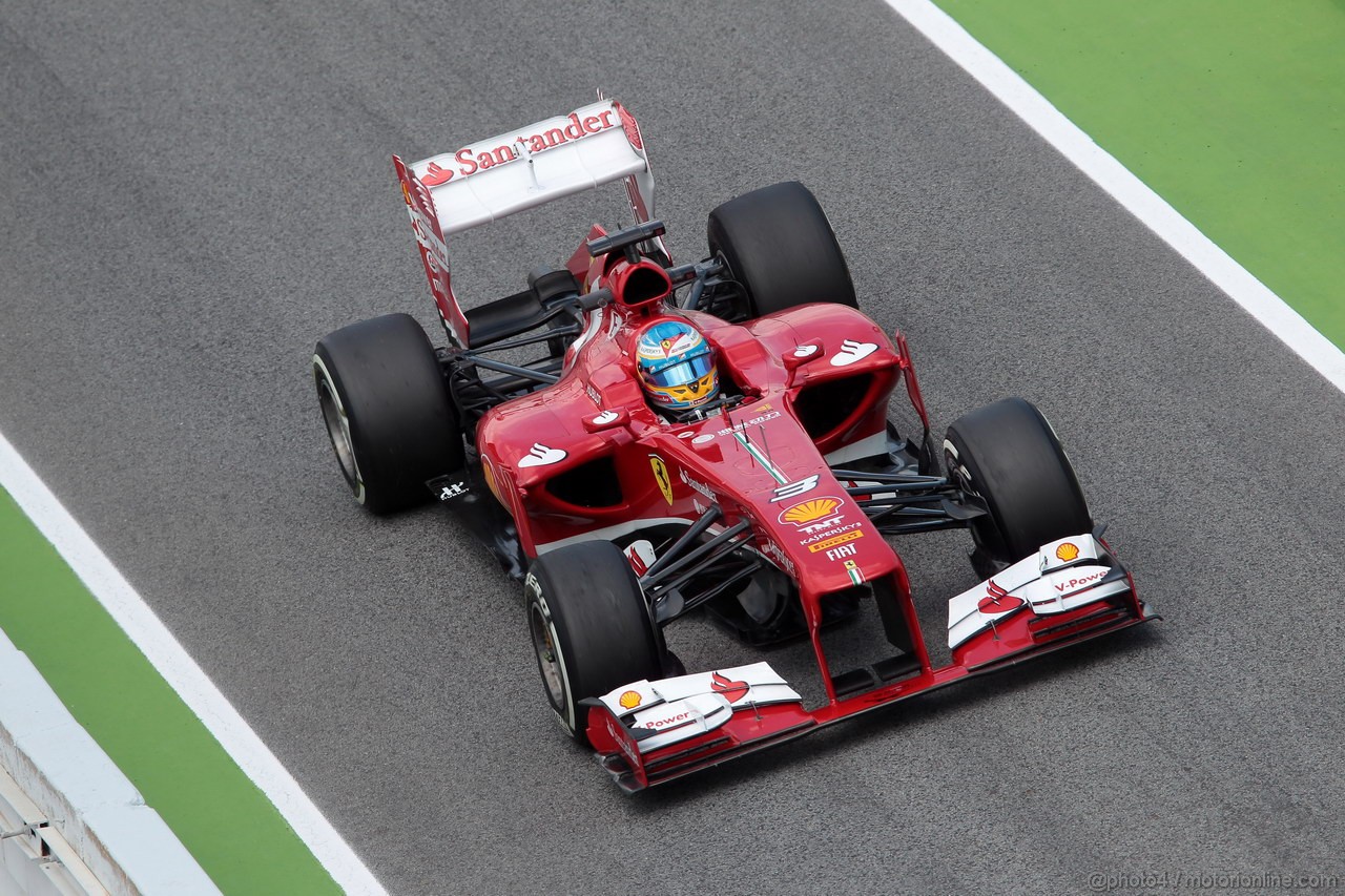 GP SPAGNA, 10.05.2013- Prove Libere 2, Fernando Alonso (ESP) Ferrari F138