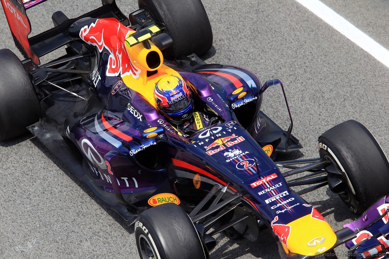 GP SPAGNA, 10.05.2013- Prove Libere 2, Mark Webber (AUS) Red Bull Racing RB9 