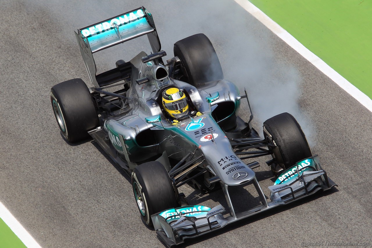GP SPAGNA, 10.05.2013- Prove Libere 2, Nico Rosberg (GER) Mercedes AMG F1 W04 