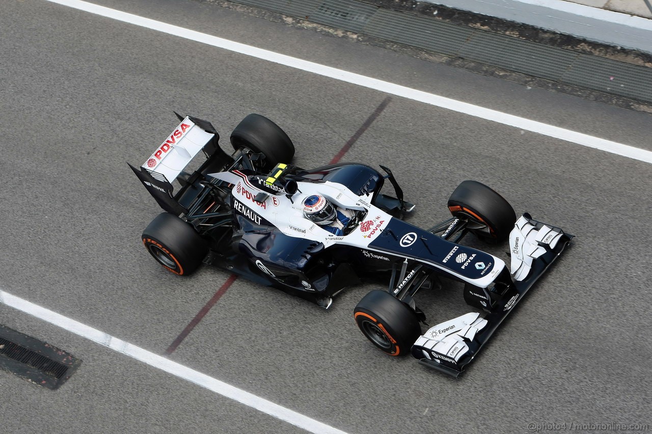 GP SPAGNA, 10.05.2013- Prove Libere 2, Valtteri Bottas (FIN), Williams F1 Team FW35 