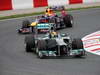 GP SPAGNA, 10.05.2013- Free Practice 1, Lewis Hamilton (GBR) Mercedes AMG F1 W04  davanti a Mark Webber (AUS) Red Bull Racing RB9 