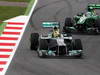 GP SPAGNA, 10.05.2013- Free Practice 1, Nico Rosberg (GER) Mercedes AMG F1 W04 davanti a Giedo Van der Garde (NED), Caterham F1 Team CT03 