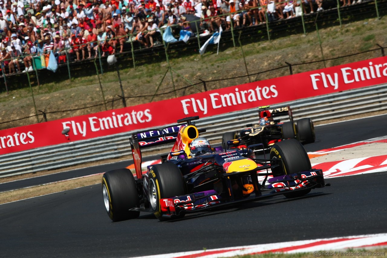 GP UNGHERIA, 28.07.2013- Gara, Sebastian Vettel (GER) Red Bull Racing RB9