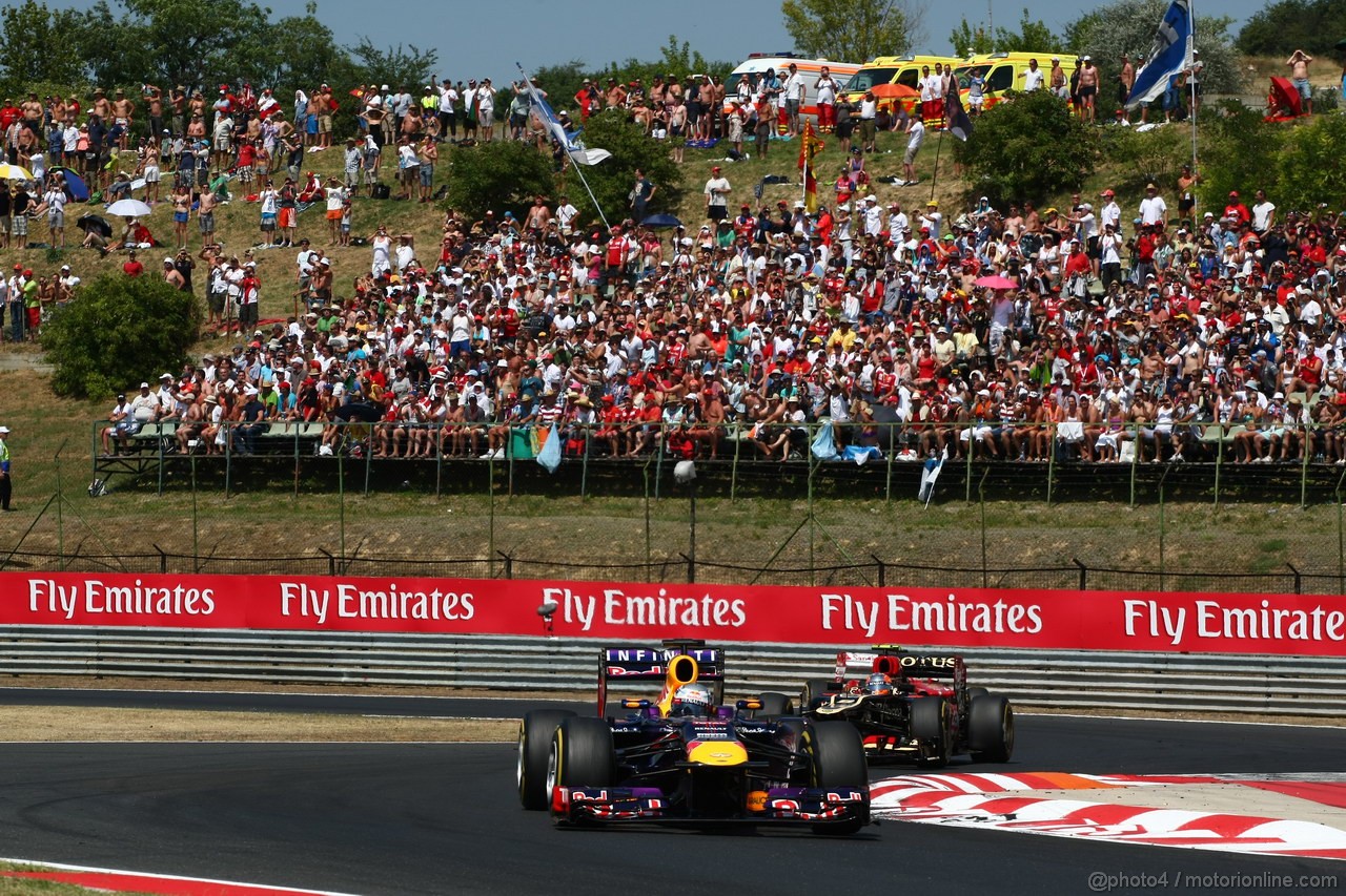 GP UNGHERIA, 28.07.2013- Gara, Sebastian Vettel (GER) Red Bull Racing RB9