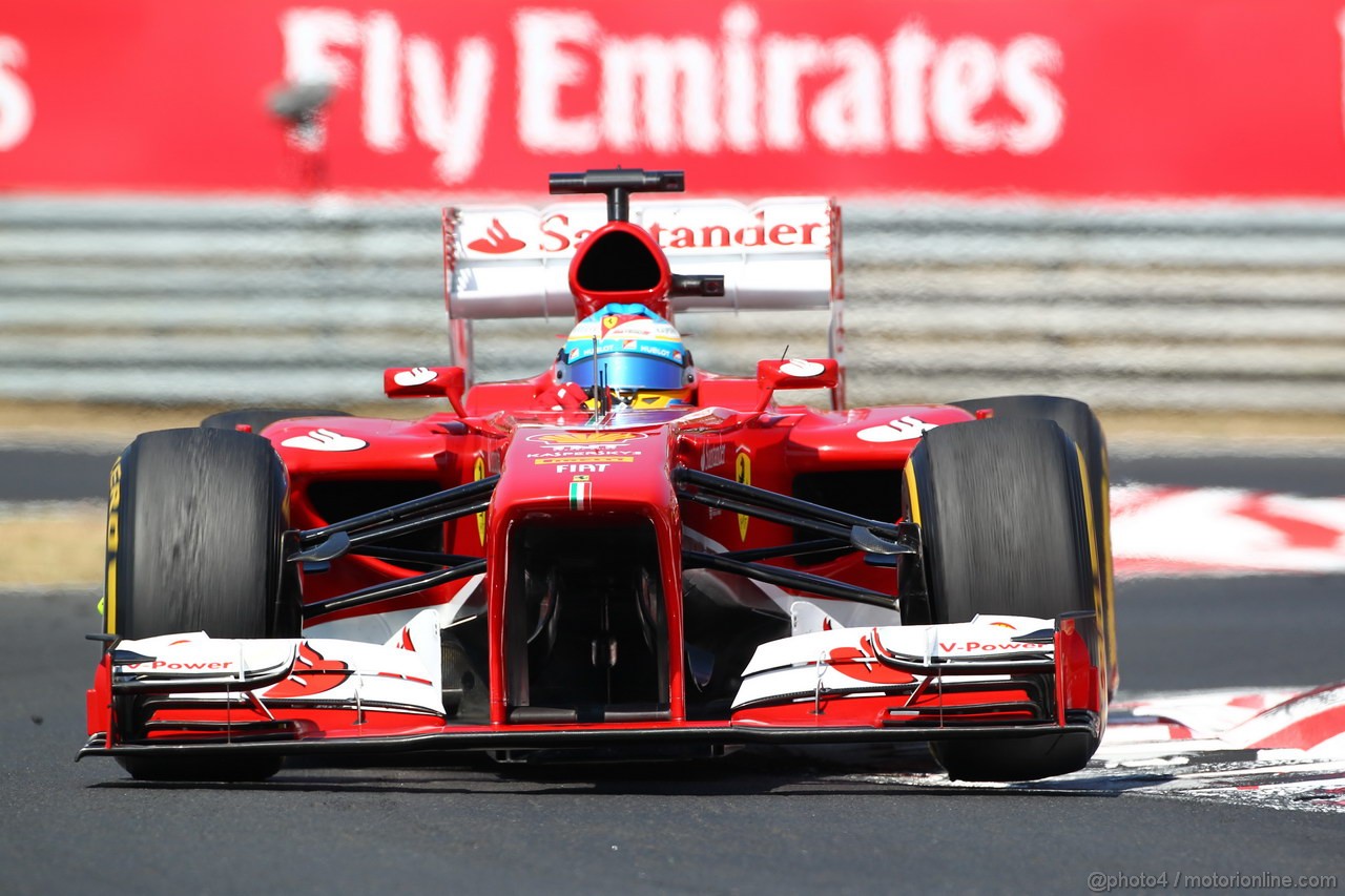 GP UNGHERIA, 28.07.2013- Gara, Fernando Alonso (ESP) Ferrari F138