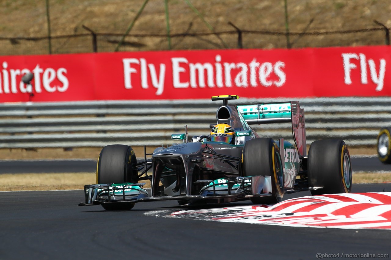 GP UNGHERIA, 28.07.2013- Gara, Lewis Hamilton (GBR) Mercedes AMG F1 W04