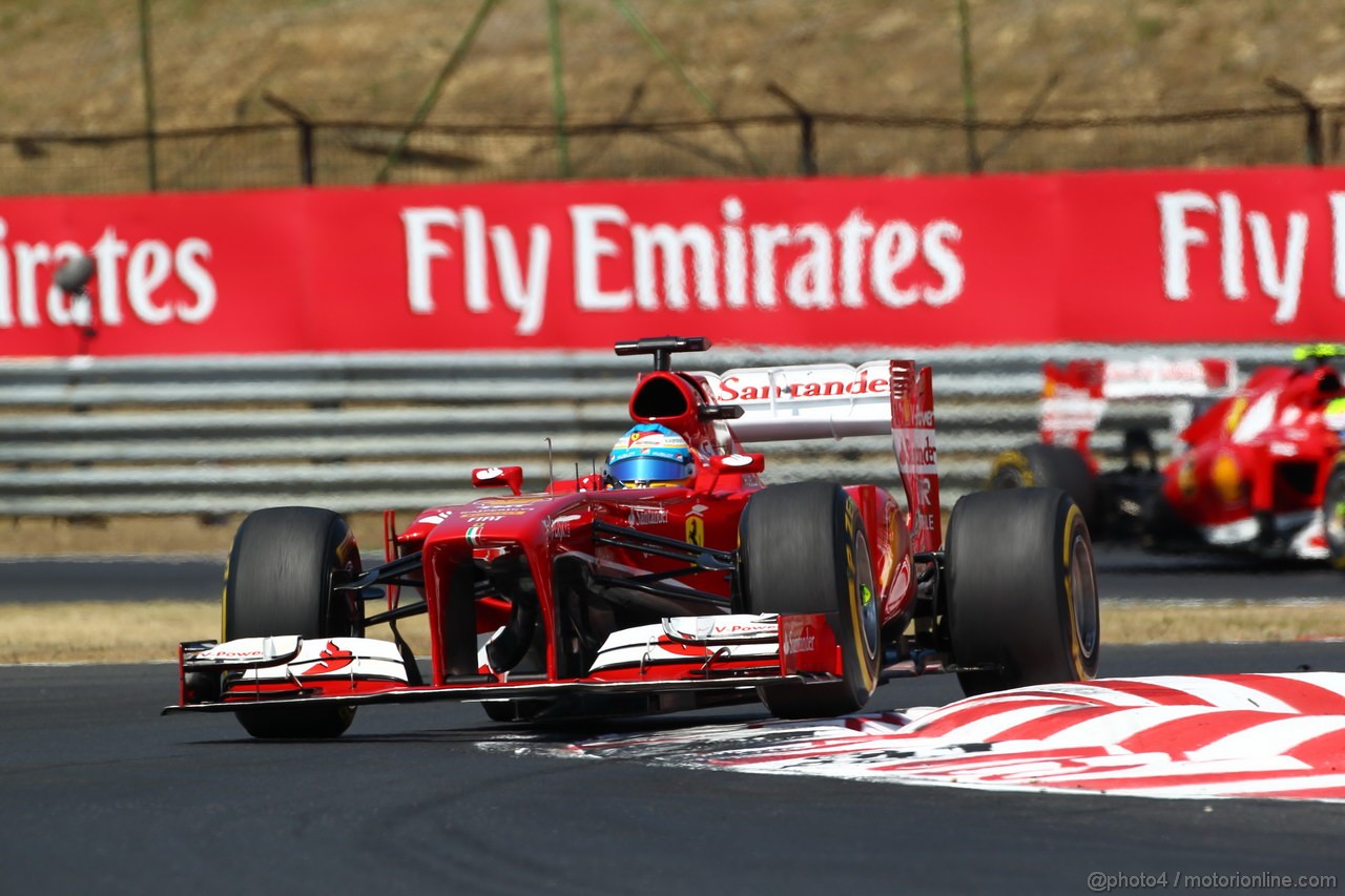 GP UNGHERIA, 28.07.2013- Gara, Fernando Alonso (ESP) Ferrari F138