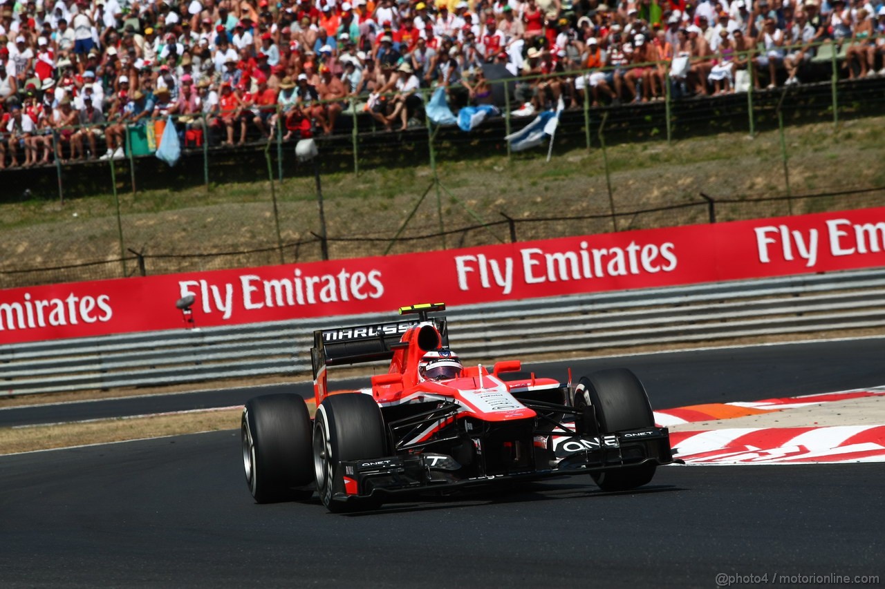 GP UNGHERIA, 28.07.2013- Gara, Max Chilton (GBR), Marussia F1 Team MR02