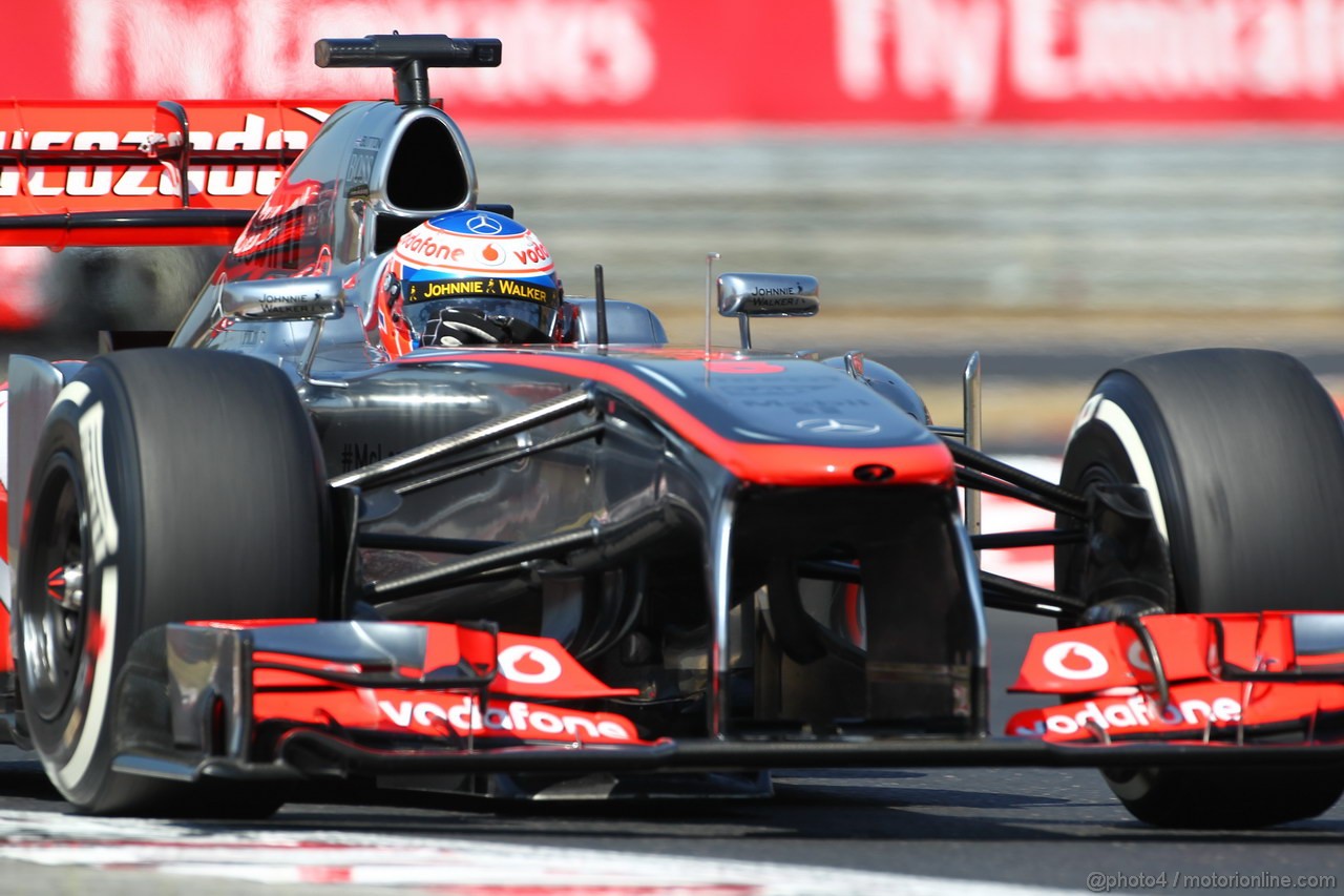 GP UNGHERIA, 28.07.2013- Gara, Jenson Button (GBR) McLaren Mercedes MP4-28