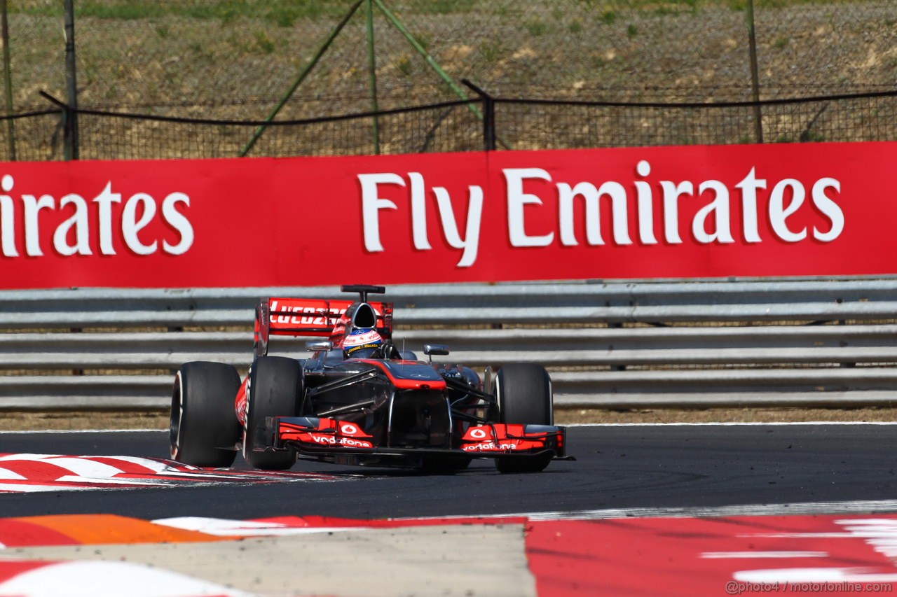 GP UNGHERIA, 28.07.2013- Gara, Jenson Button (GBR) McLaren Mercedes MP4-28