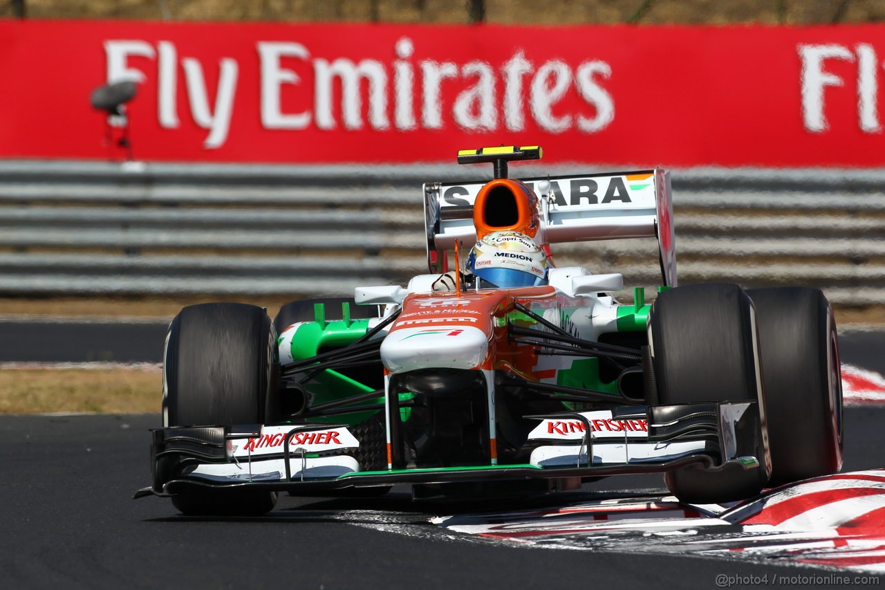 GP UNGHERIA, 28.07.2013- Gara, Adrian Sutil (GER), Sahara Force India F1 Team VJM06