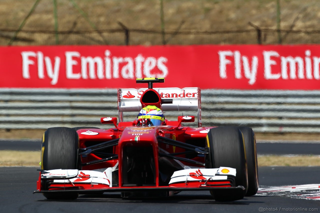 GP UNGHERIA, 28.07.2013- Gara, Felipe Massa (BRA) Ferrari F138