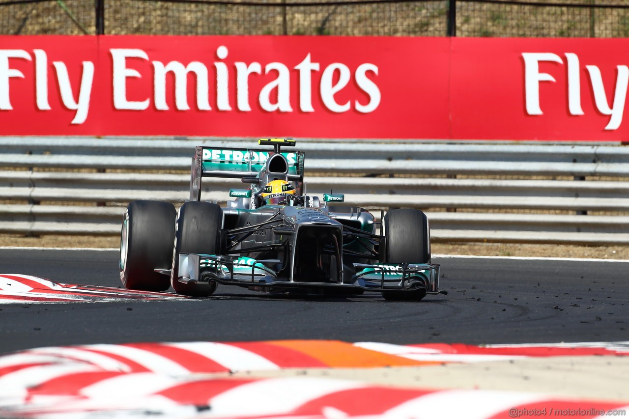 GP UNGHERIA, 28.07.2013- Gara, Lewis Hamilton (GBR) Mercedes AMG F1 W04