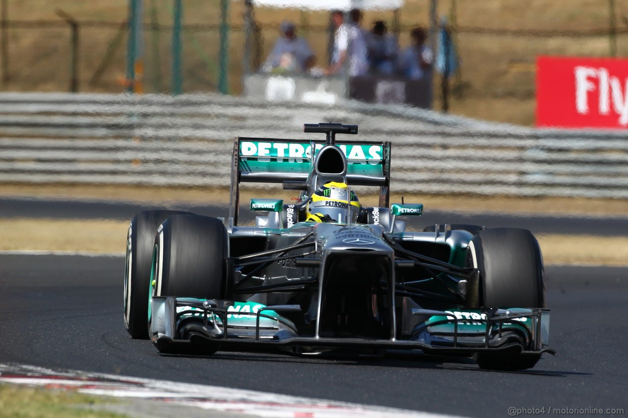 GP UNGHERIA, 28.07.2013- Gara, Nico Rosberg (GER) Mercedes AMG F1 W04