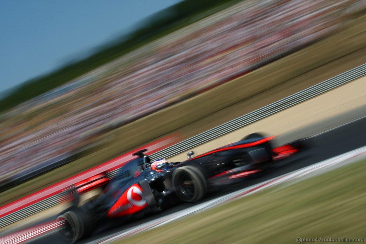 GP UNGHERIA, 28.07.2013- Gara, Jenson Button (GBR) McLaren Mercedes MP4-28