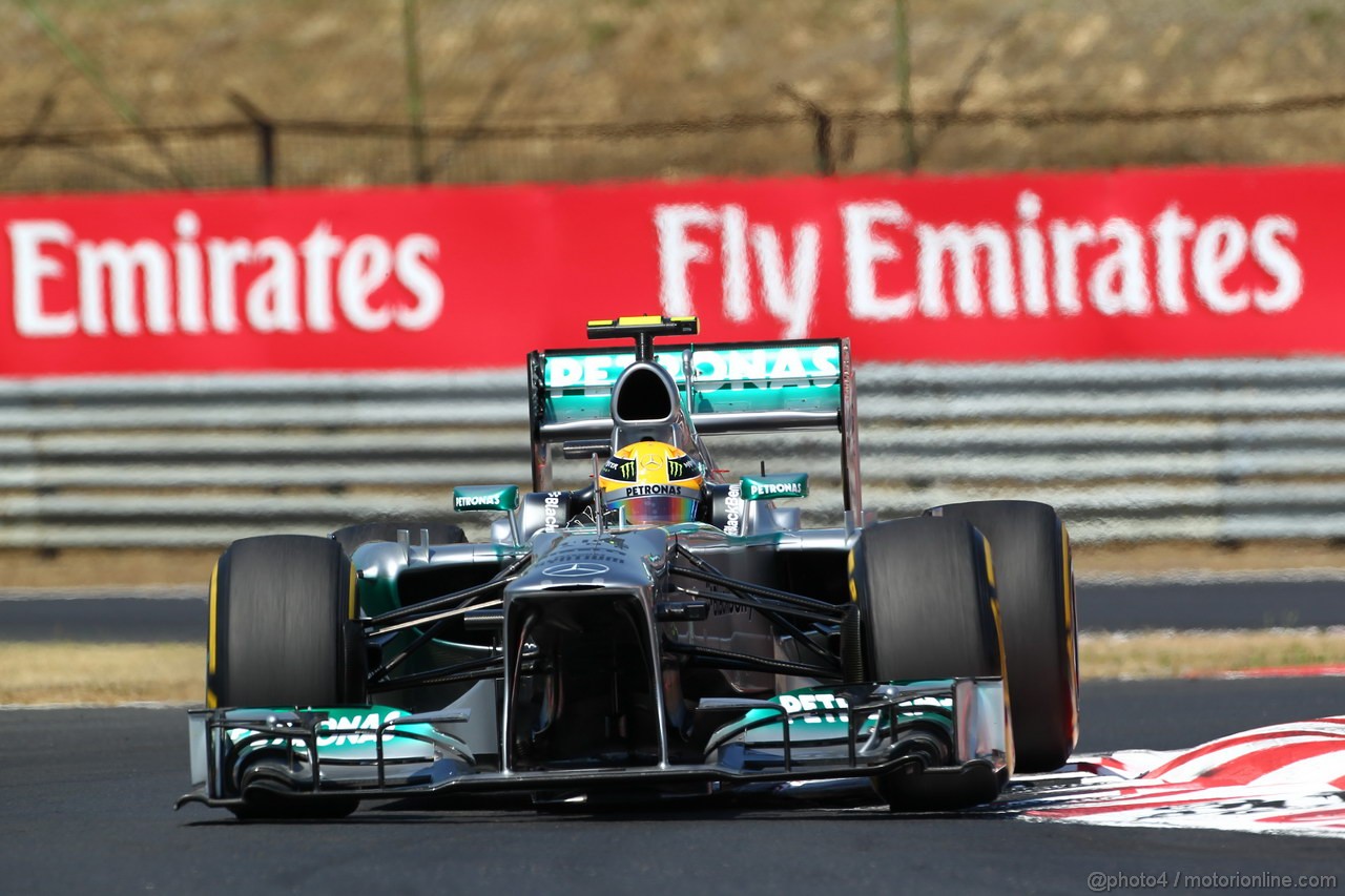 GP UNGHERIA, 28.07.2013- Gara, Lewis Hamilton (GBR) Mercedes AMG F1 W04