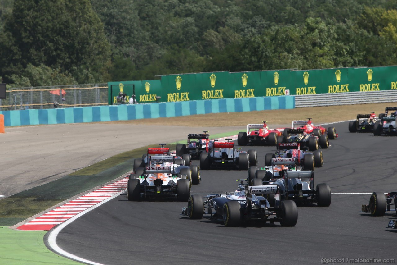 GP UNGHERIA, 28.07.2013- Gara,  The Start of the race