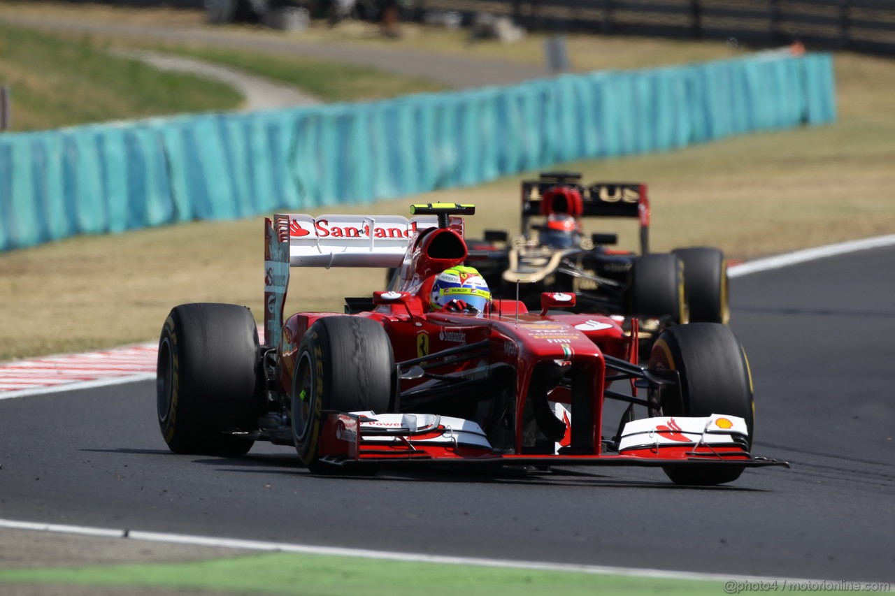 GP UNGHERIA, 28.07.2013- Gara, Felipe Massa (BRA) Ferrari F138