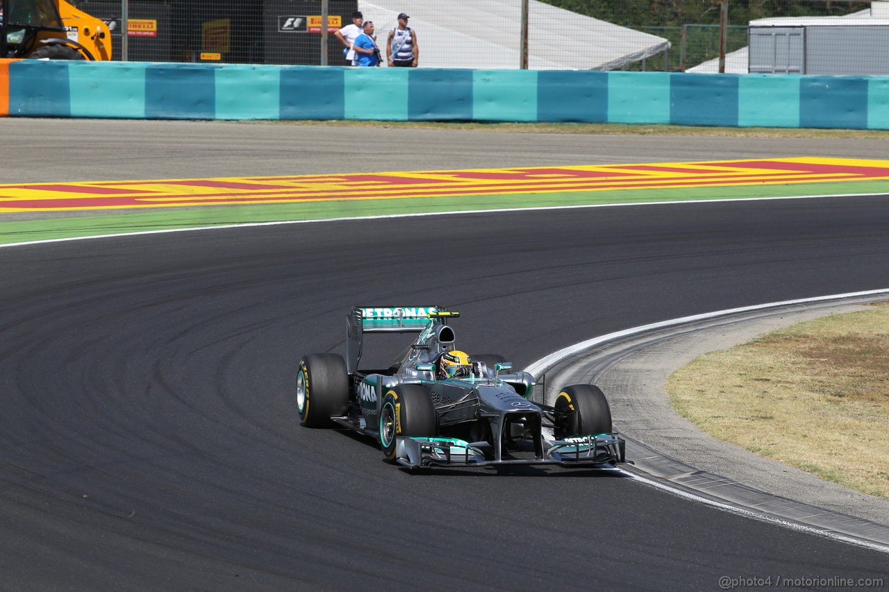 GP UNGHERIA, 28.07.2013- Gara, Lewis Hamilton (GBR) Mercedes AMG F1 W04