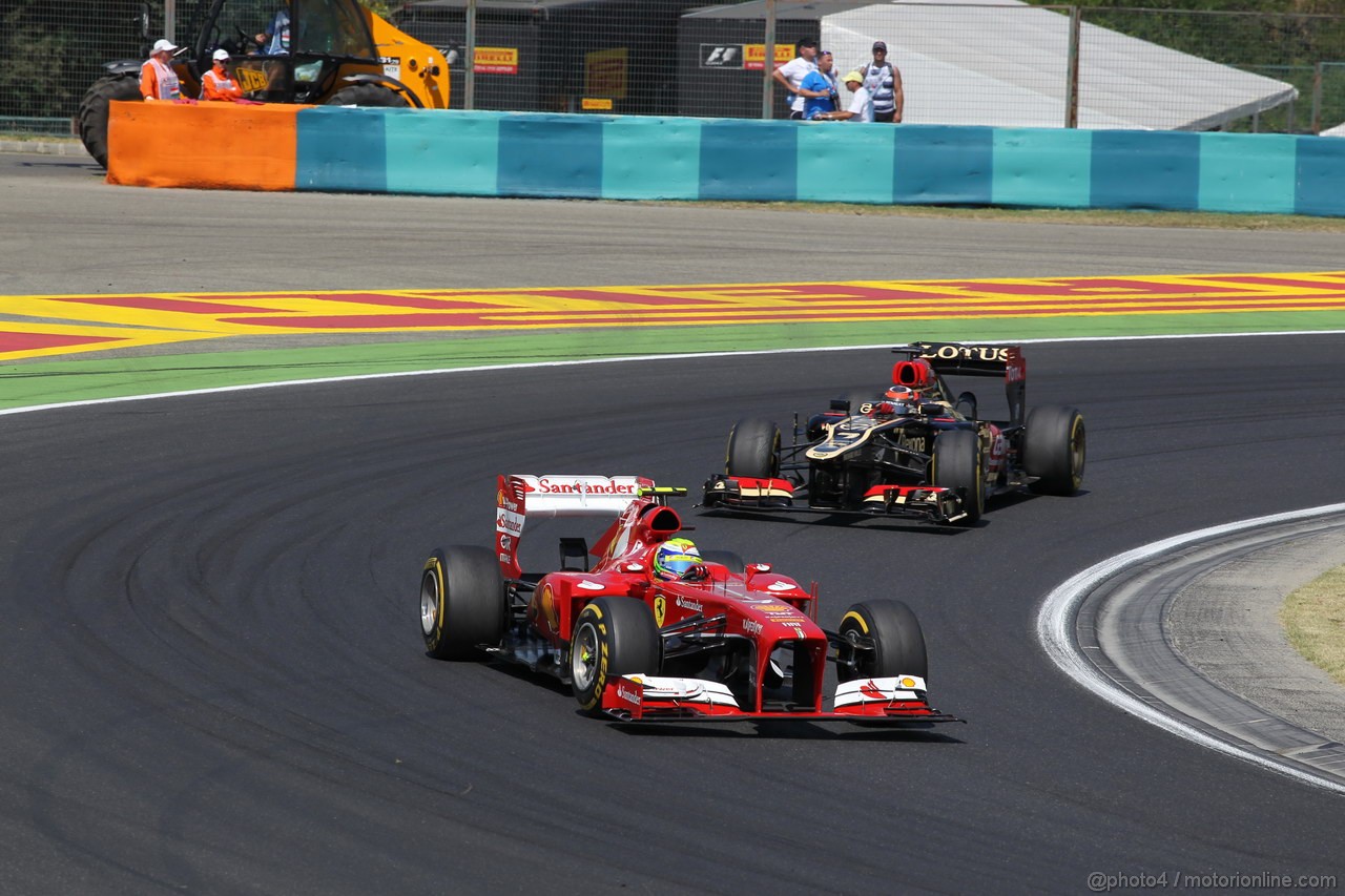 GP UNGHERIA, 28.07.2013- Gara, Felipe Massa (BRA) Ferrari F138