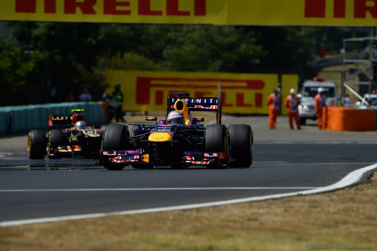 GP UNGHERIA, 28.07.2013- Gara, Sebastian Vettel (GER) Red Bull Racing RB9