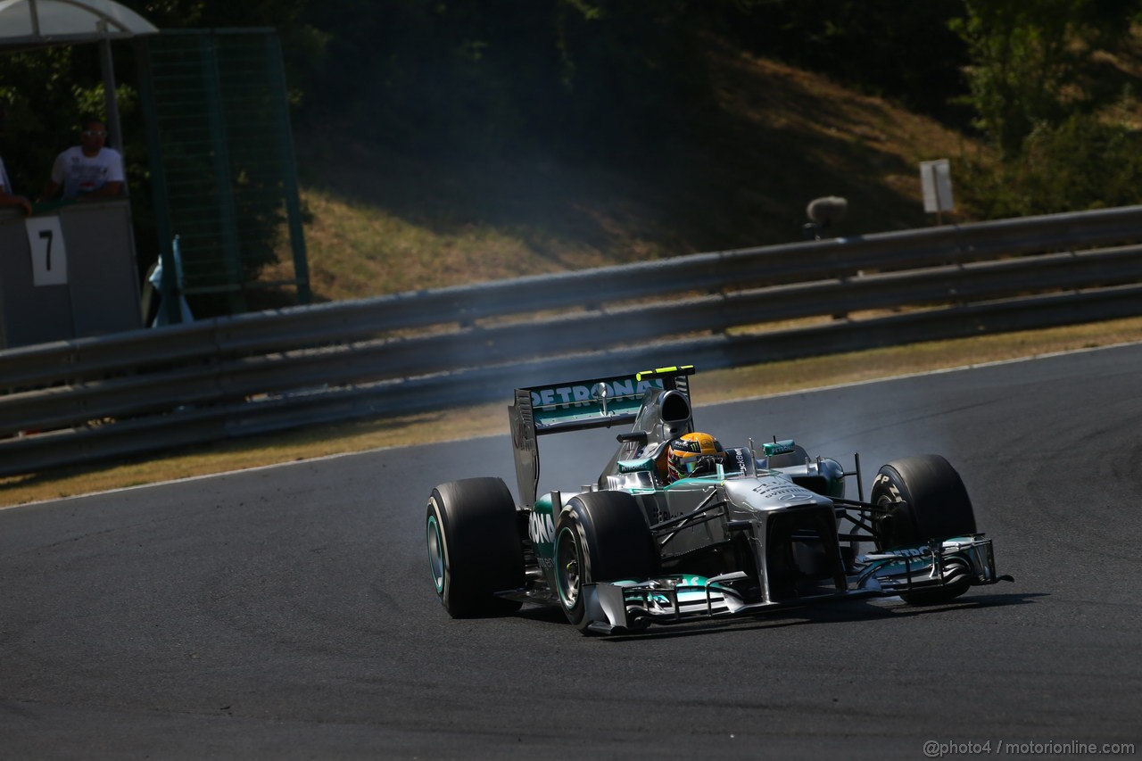 GP UNGHERIA, 28.07.2013- Gara, Lewis Hamilton (GBR) Mercedes AMG F1 W04