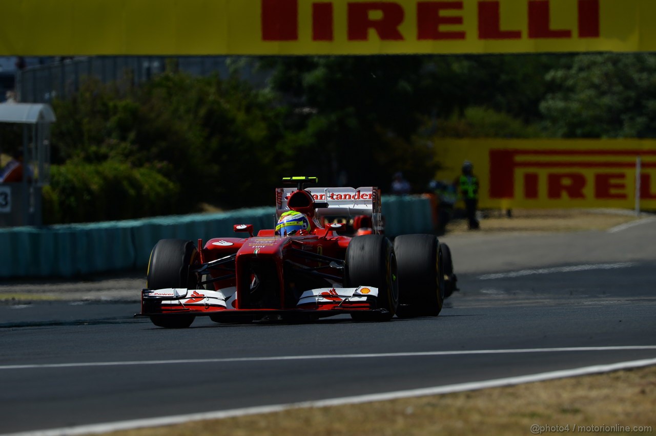 GP UNGHERIA, 28.07.2013- Gara, Felipe Massa (BRA) Ferrari F138