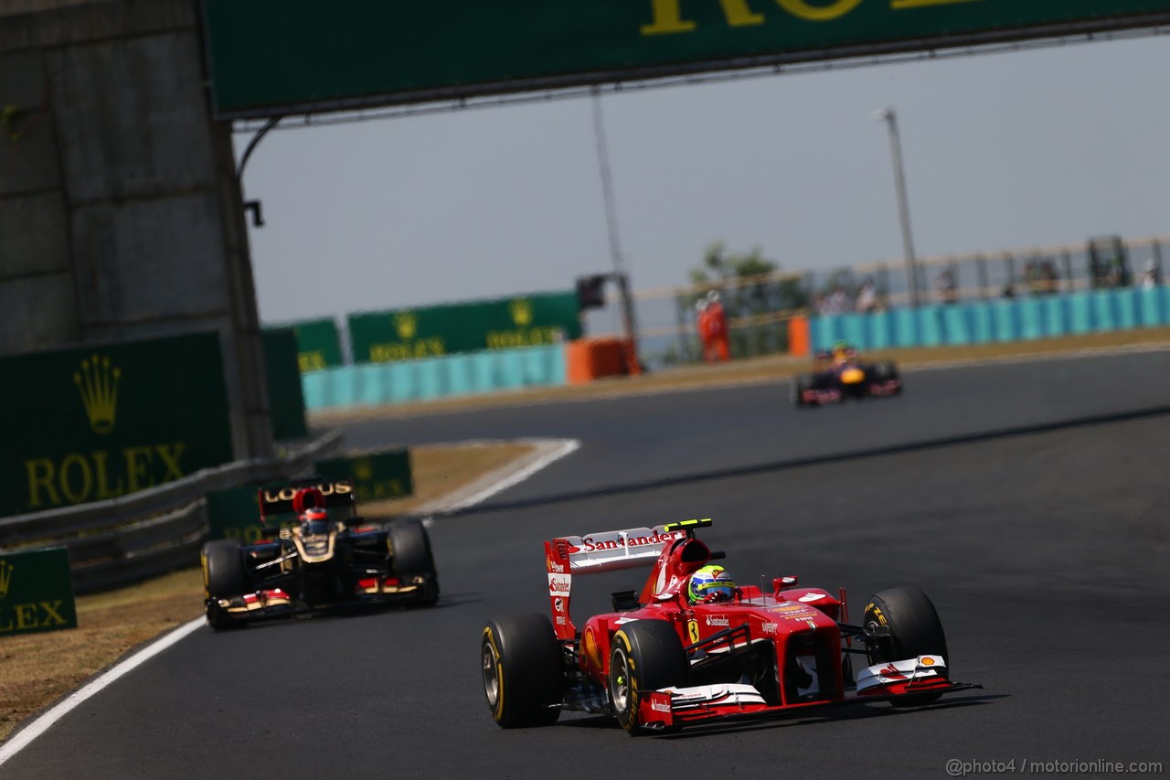 GP UNGHERIA, 28.07.2013- Gara, Felipe Massa (BRA) Ferrari F138