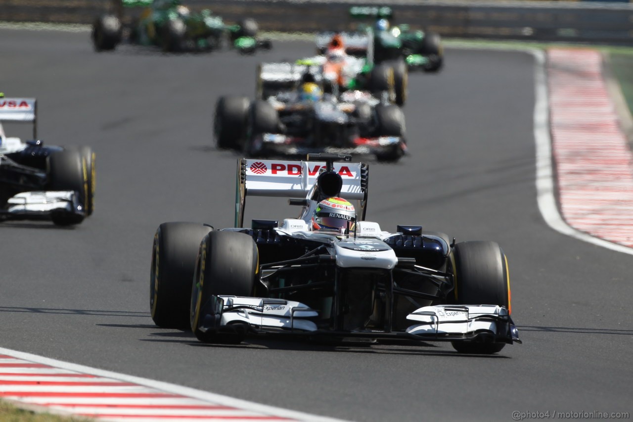 GP UNGHERIA, 28.07.2013- Gara, Pastor Maldonado (VEN) Williams F1 Team FW35