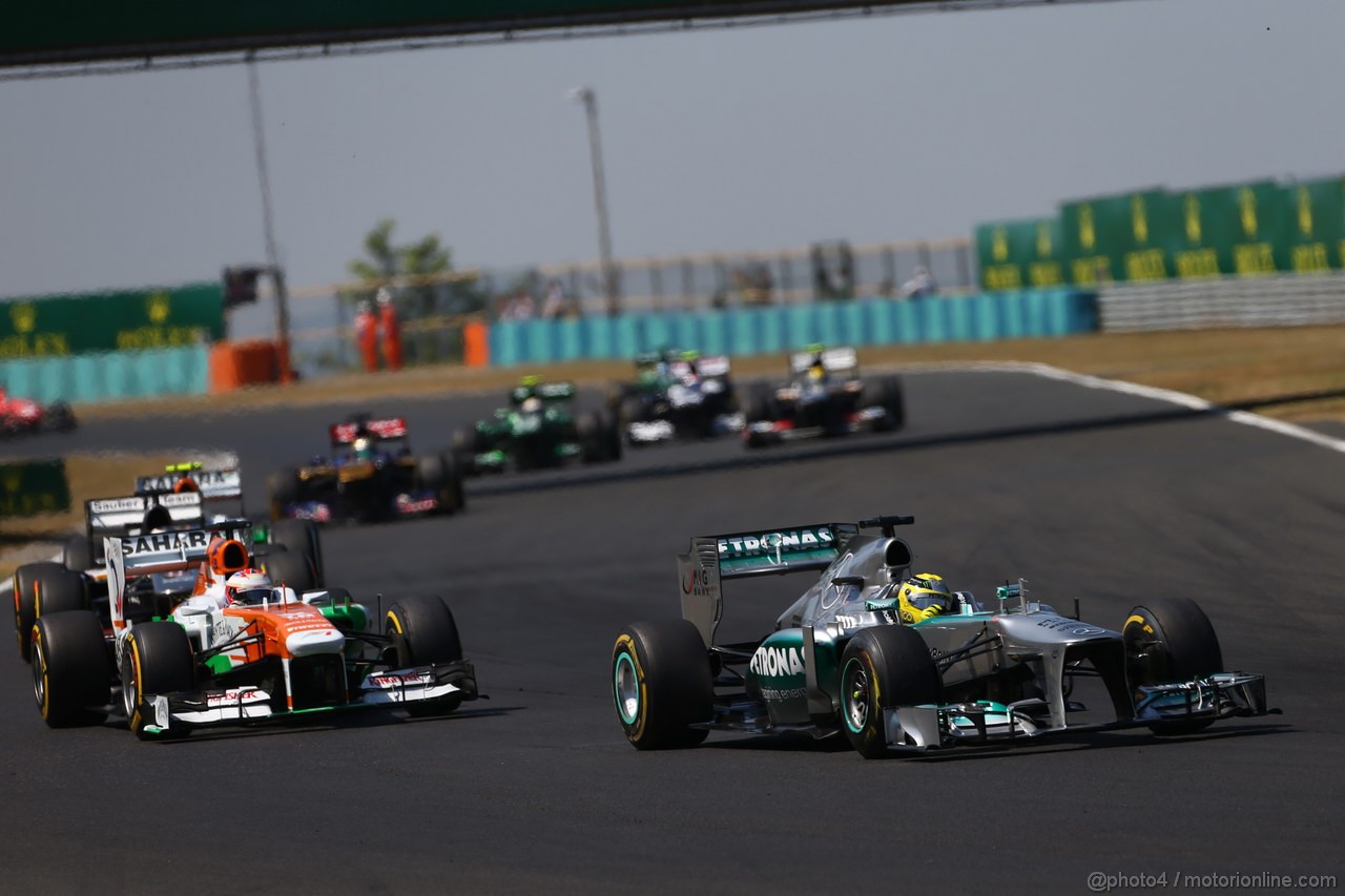 GP UNGHERIA, 28.07.2013- Gara, Nico Rosberg (GER) Mercedes AMG F1 W04