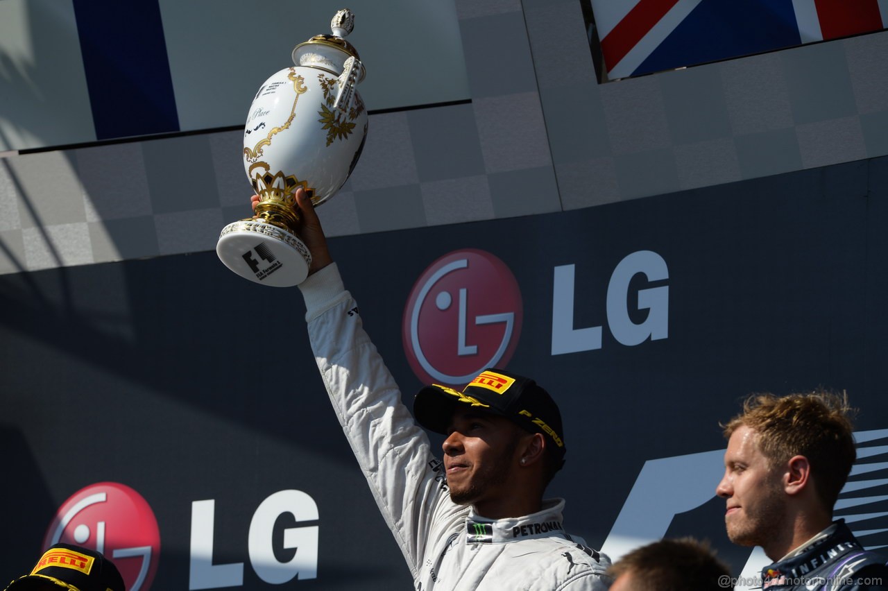 GP UNGHERIA, 28.07.2013-  Podium: winner Lewis Hamilton (GBR) Mercedes AMG F1 W04