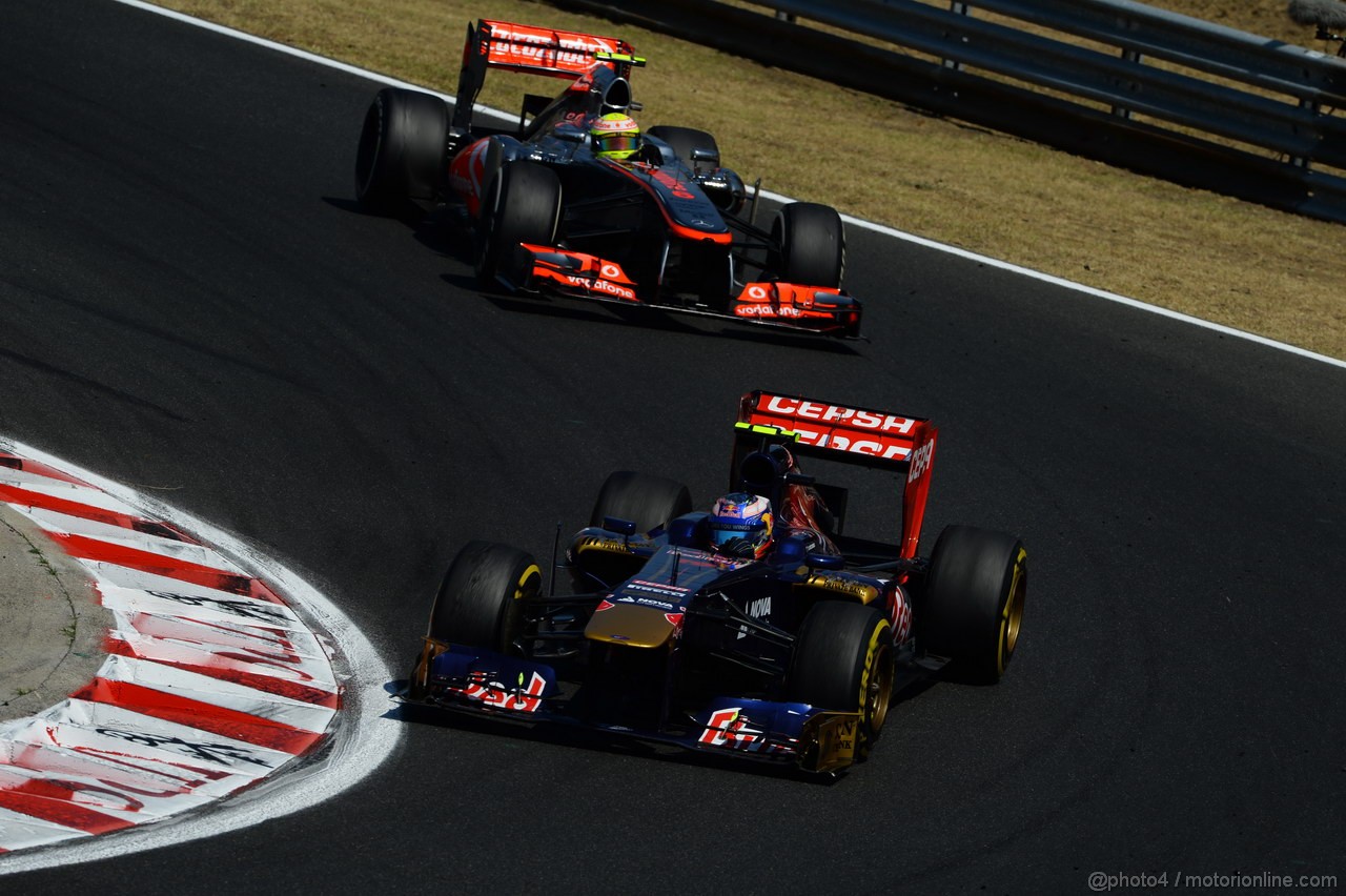 GP UNGHERIA, 28.07.2013- Gara, Daniel Ricciardo (AUS) Scuderia Toro Rosso STR8