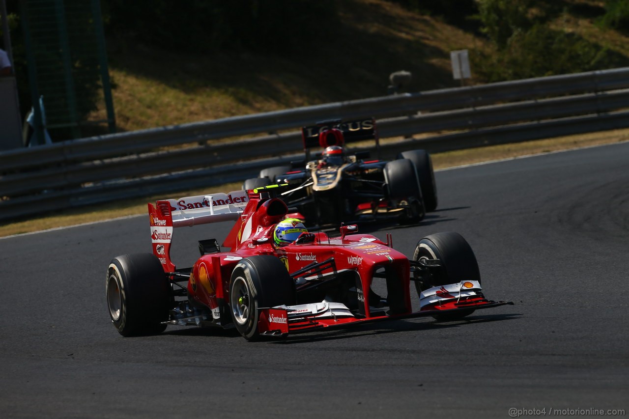 GP UNGHERIA, 28.07.2013- Gara, Felipe Massa (BRA) Ferrari F138