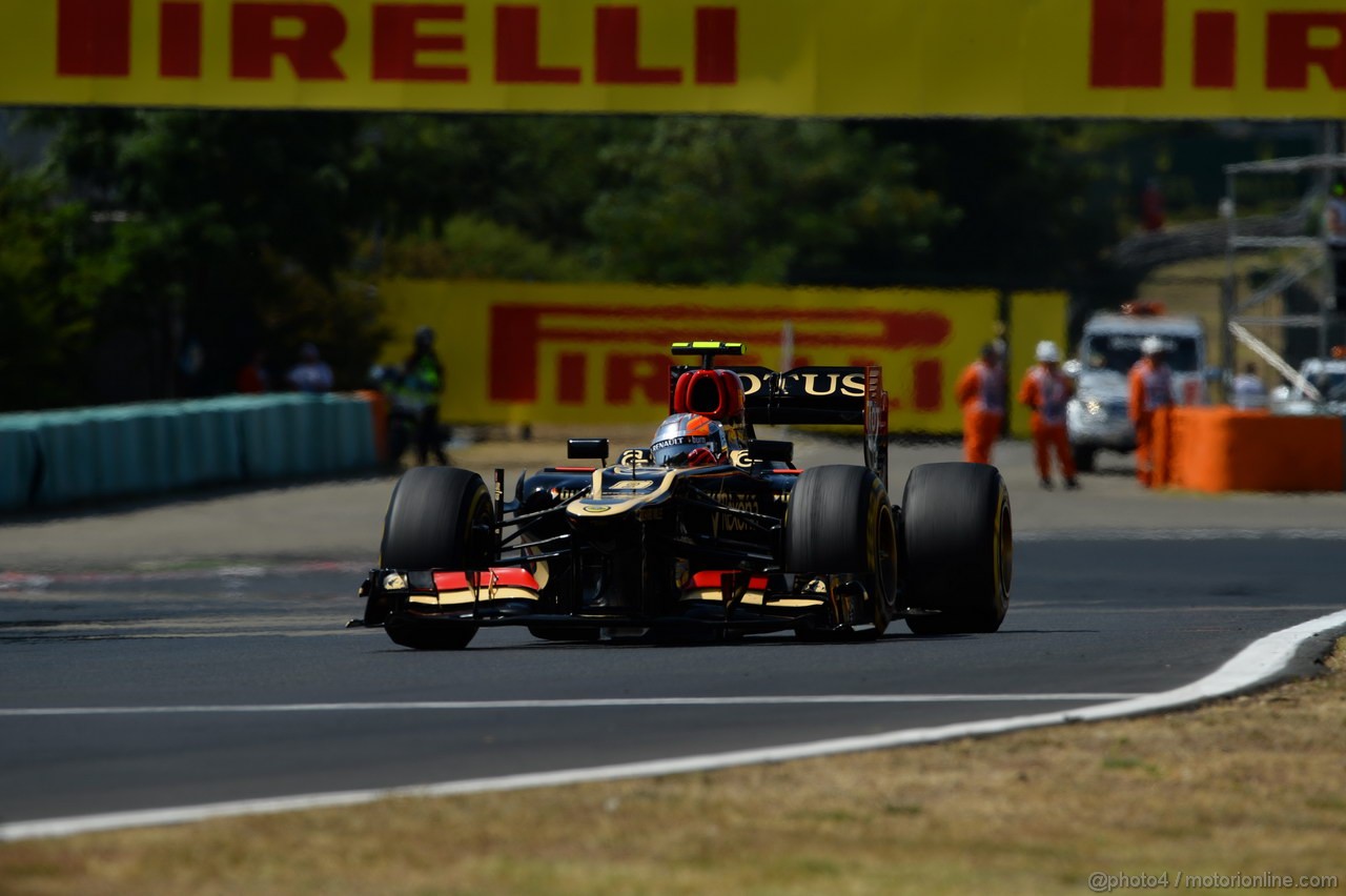 GP UNGHERIA, 28.07.2013- Gara, Romain Grosjean (FRA) Lotus F1 Team E213