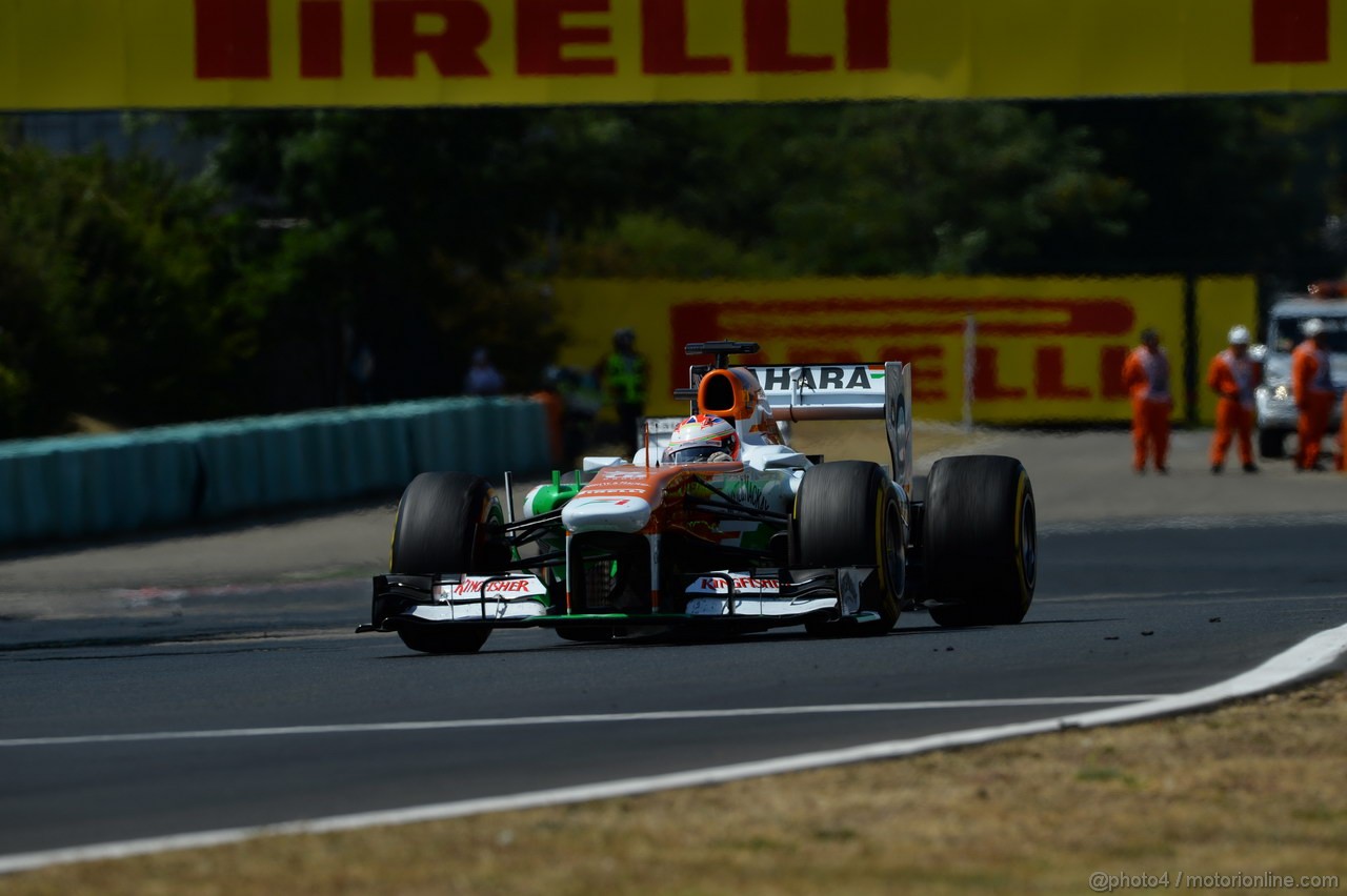 GP UNGHERIA, 28.07.2013- Gara, Paul di Resta (GBR) Sahara Force India F1 Team VJM06