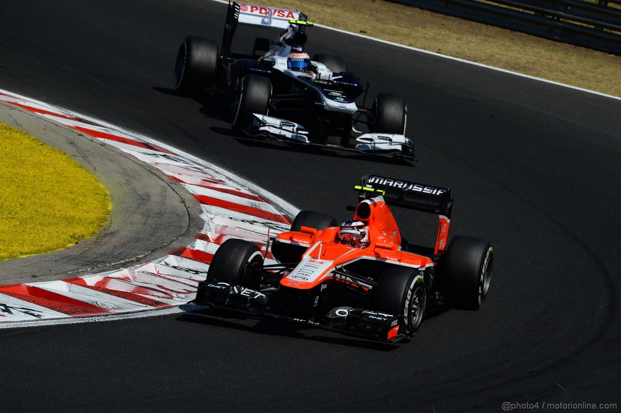 GP UNGHERIA, 28.07.2013- Gara, Max Chilton (GBR), Marussia F1 Team MR02