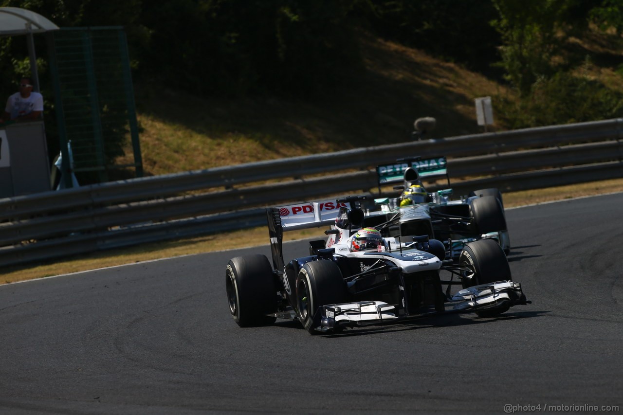 GP UNGHERIA, 28.07.2013- Gara, Pastor Maldonado (VEN) Williams F1 Team FW35