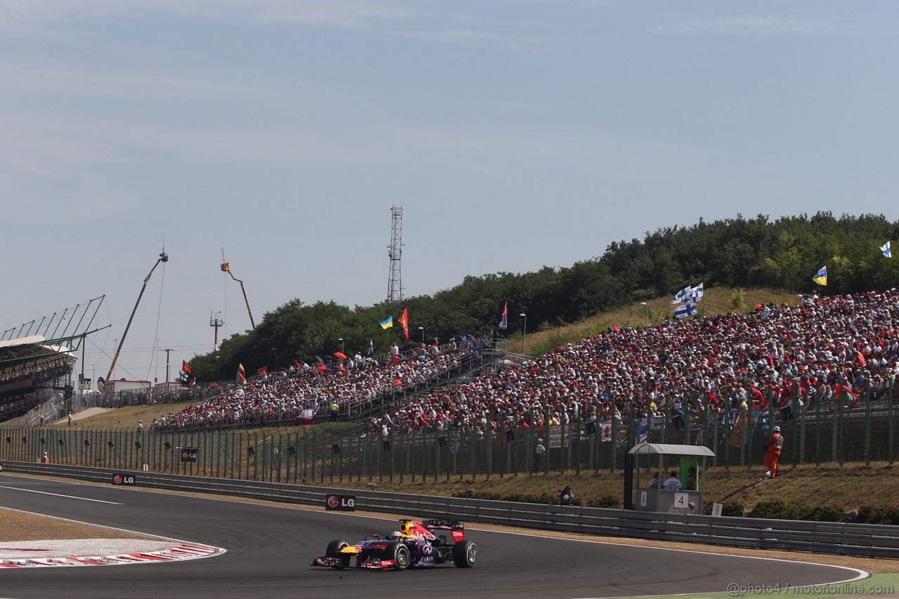 GP UNGHERIA, 28.07.2013- Gara, Sebastian Vettel (GER) Red Bull Racing RB9