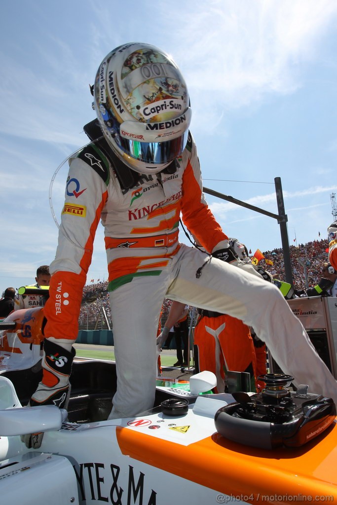 GP UNGHERIA, 28.07.2013- Gara, Adrian Sutil (GER), Sahara Force India F1 Team VJM06