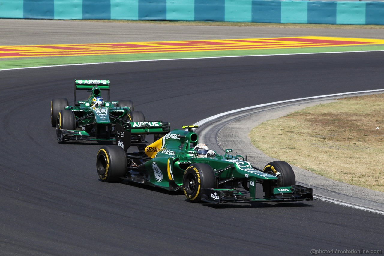 GP UNGHERIA, 28.07.2013- Gara, Giedo Van der Garde (NED), Caterham F1 Team CT03