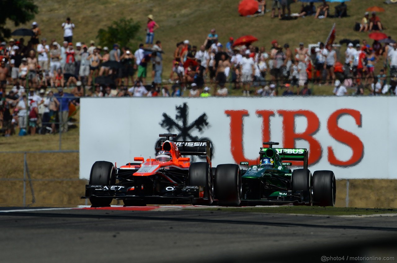 GP UNGHERIA, 28.07.2013- Gara, Jules Bianchi (FRA) Marussia F1 Team MR02