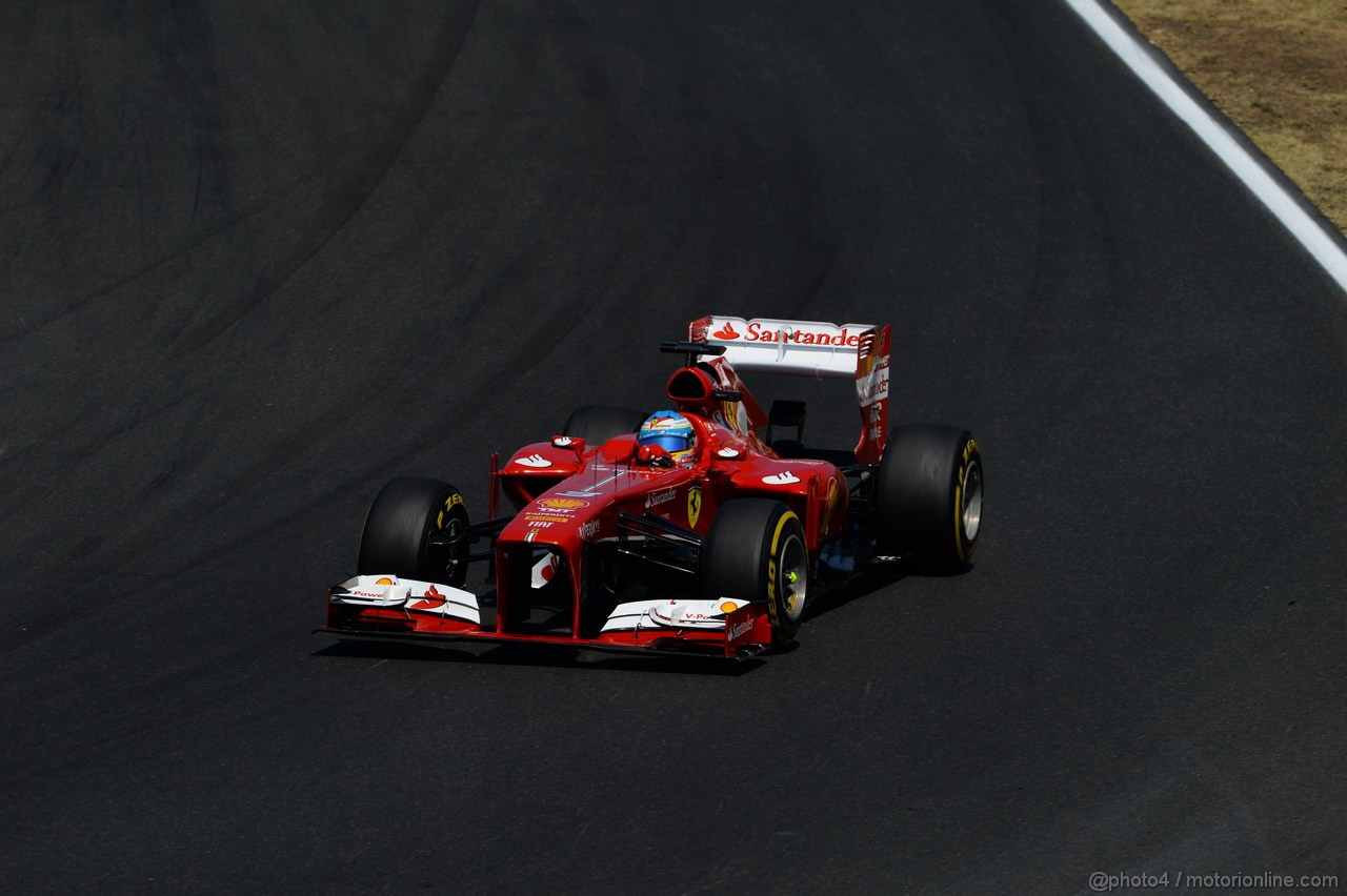 GP UNGHERIA, 28.07.2013- Gara, Fernando Alonso (ESP) Ferrari F138