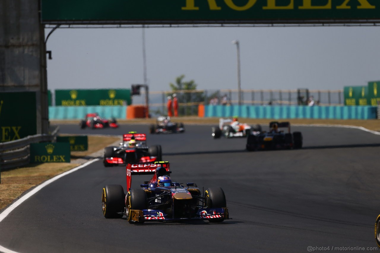 GP UNGHERIA, 28.07.2013- Gara, Daniel Ricciardo (AUS) Scuderia Toro Rosso STR8