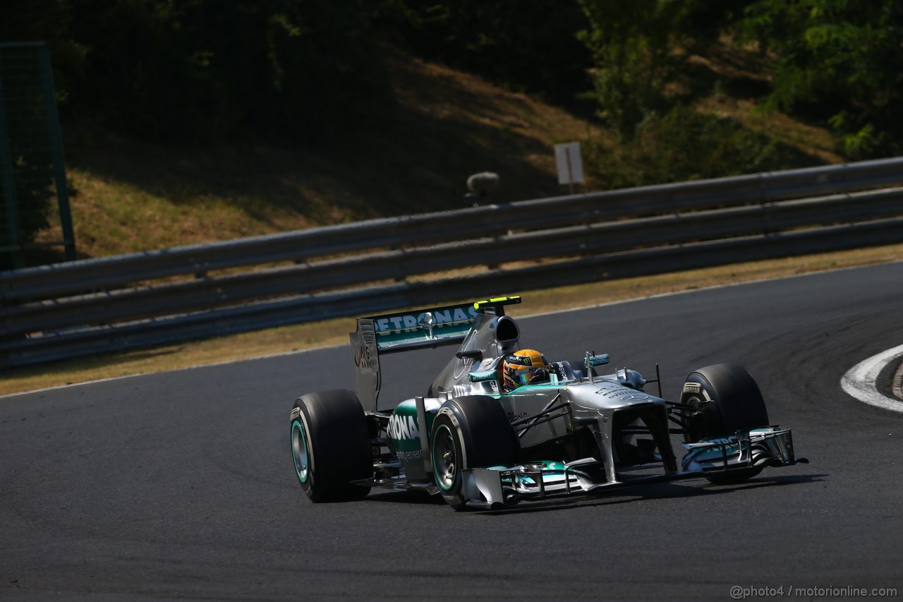 GP UNGHERIA, 28.07.2013- Gara, Lewis Hamilton (GBR) Mercedes AMG F1 W04