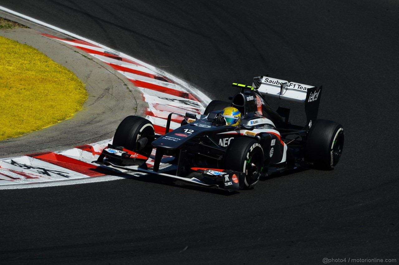 GP UNGHERIA, 28.07.2013- Gara, Esteban Gutierrez (MEX), Sauber F1 Team C32