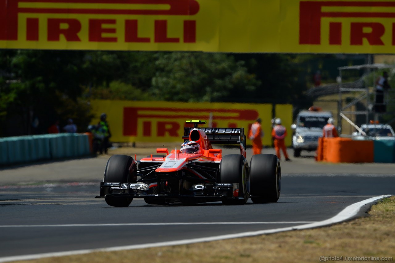 GP UNGHERIA, 28.07.2013- Gara, Max Chilton (GBR), Marussia F1 Team MR02