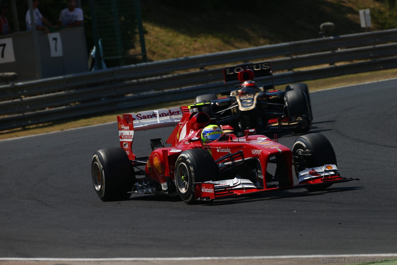 GP UNGHERIA, 28.07.2013- Gara, Felipe Massa (BRA) Ferrari F138