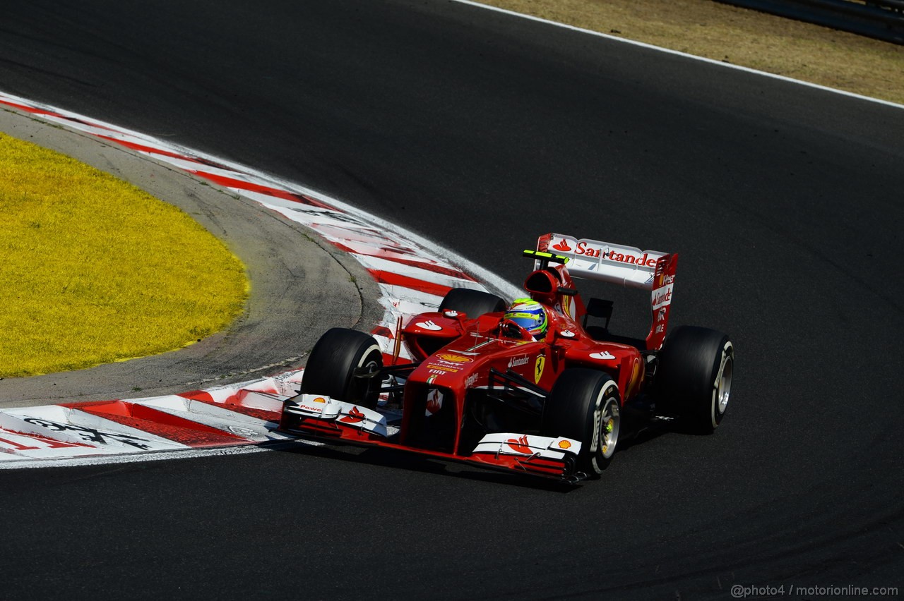 GP UNGHERIA, 28.07.2013- Gara, Felipe Massa (BRA) Ferrari F138