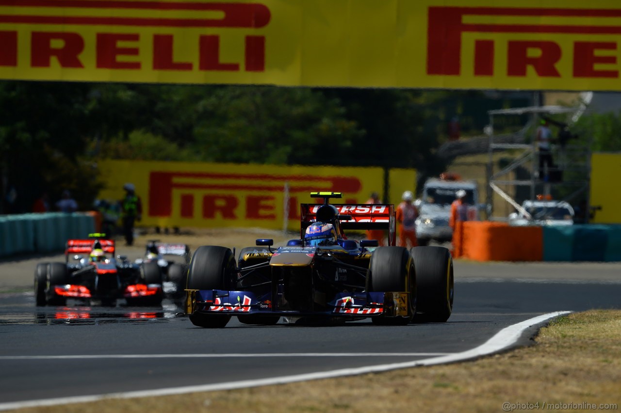 GP UNGHERIA, 28.07.2013- Gara, Daniel Ricciardo (AUS) Scuderia Toro Rosso STR8