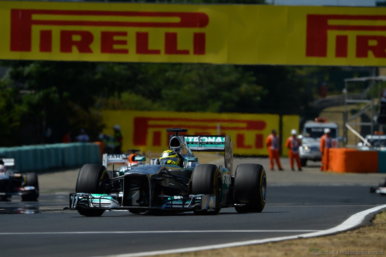 GP UNGHERIA, 28.07.2013- Gara, Nico Rosberg (GER) Mercedes AMG F1 W04